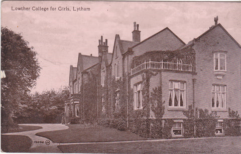 Old postcard of Lowther College for Girls, Lytham