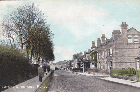 1907 postcard of Dunstable Road, Luton