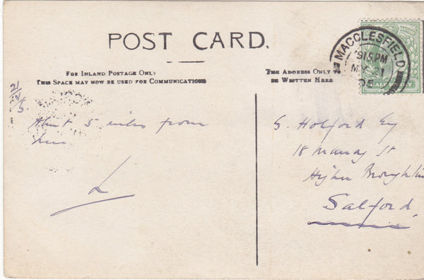 MARTON CHURCH - CHESHIRE - 1905 REAL PHOTO POSTCARD (ref 3204/19E)