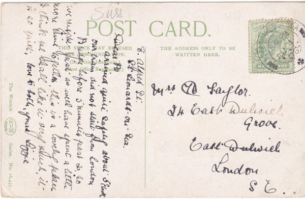 MAZE HILL ARCHWAY, ST LEONARDS-ON-SEA - EARLY 1900s VINTAGE POSTCARD (ref 1949/17)