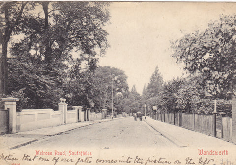 MELROSE ROAD, SOUTHFIELDS, WANDSWORTH - OLD LONDON POSTCARD