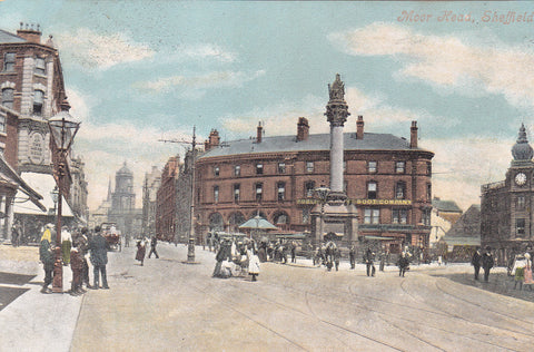 MOOR HEAD, SHEFFIELD - OLD YORKSHIRE POSTCARD (ref 2416/20)