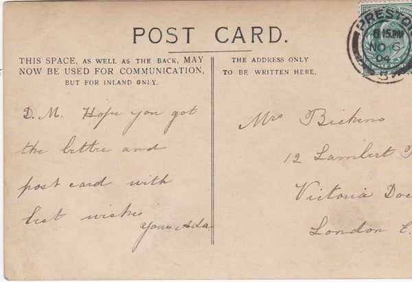 MOSS HOUSE - REAL PHOTO POSTCARD, POSSIBLY PRESTON (ref 3563/18+2)