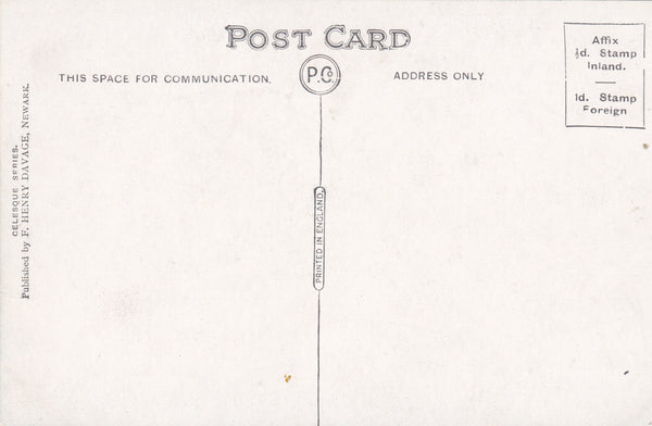 NEWARK CASTLE & CHURCH - PRE 1918 POSTCARD (ref 4642/17)