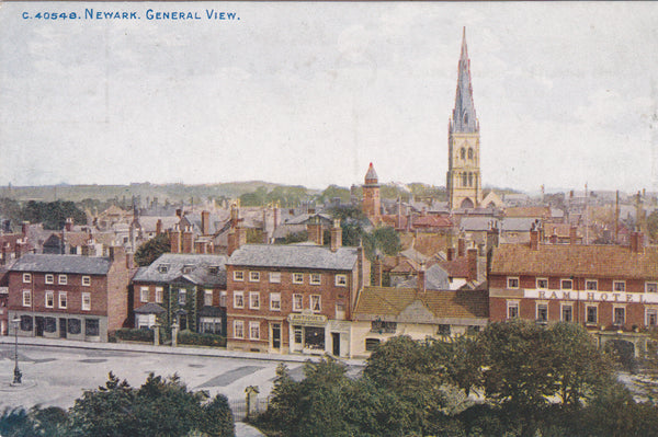 NEWARK, GENERAL VIEW - PRE 1918 POSTCARD (ref 4633/17)