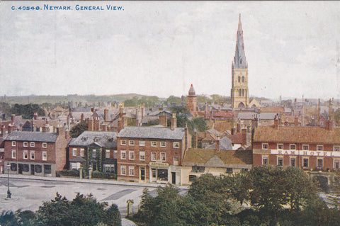 NEWARK, GENERAL VIEW - PRE 1918 POSTCARD (ref 4633/17)