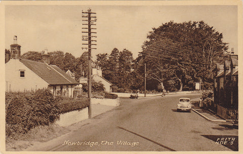 Old postcard of Newbridge Village - thought to be Hampshire