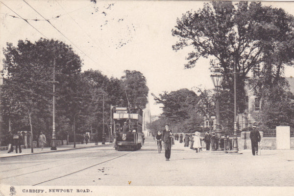 Old postcard of Newport Road, Cardiff
