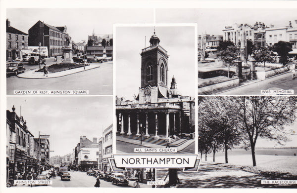 Northampton multiview real photo postcard