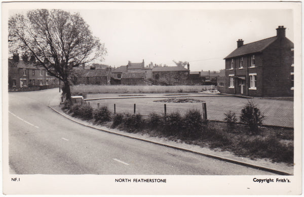 Real photo postcard of North Featherstone, Yorkshire