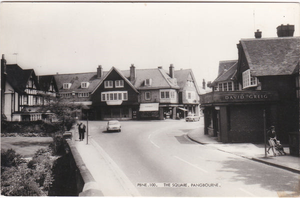 HE SQUARE, PANGBOURNE - REAL PHOTO BERKSHIRE POSTCARD