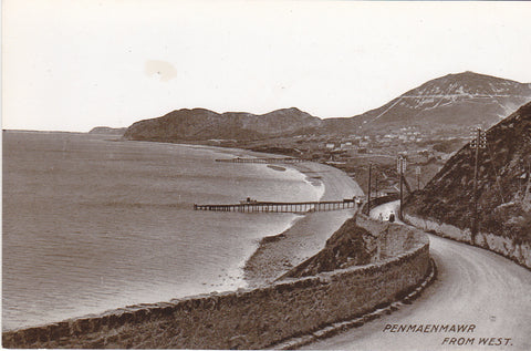 Old postcard of Penmaenmawr from West