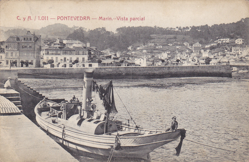 1914 postcard of Pontevedra, Marin, Vista Parcial
