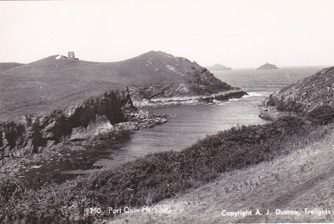 Real photo postcard of Port Quin Harbour in Cornwall
