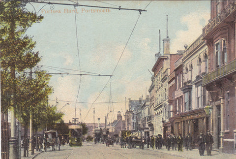 Old postcard of Portsea Hard, Portsmouth