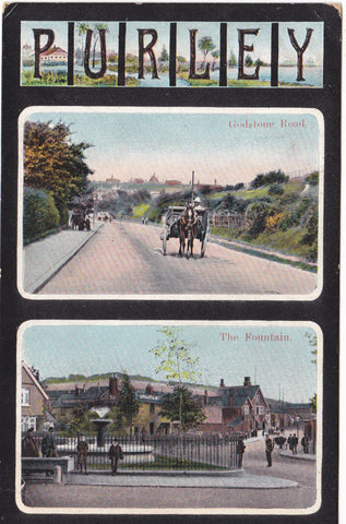 PURLEY - SURREY - GODSTONE ROAD & FOUNTAIN