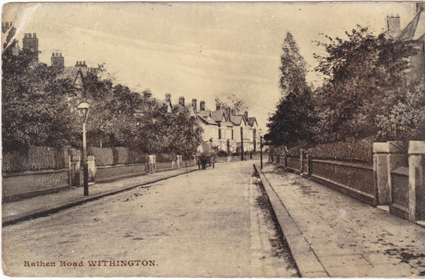 Rathen Road, Manchester, old postcard