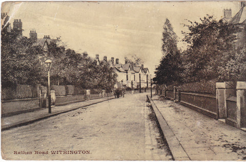 Rathen Road, Manchester, old postcard