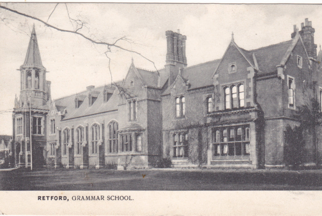 Old postcard of Retford Grammar School