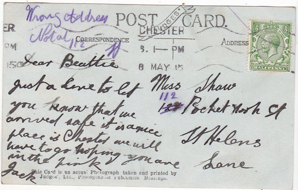 RIVER DEE, CHESTER - OLD REAL PHOTO POSTCARD (ref 4051/20)