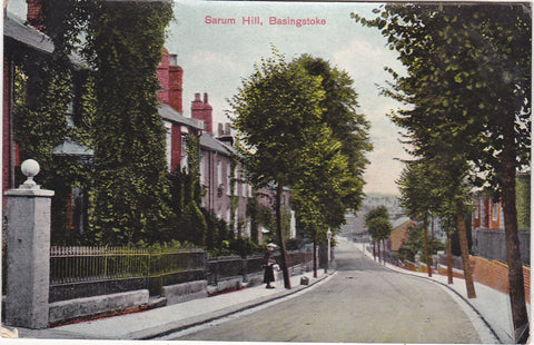 1907 postcard of Sarum  Hill, Basingstoke in Hampshire