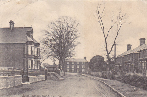 1905 postcard of Saxmundham Road, Leiston in Suffolk