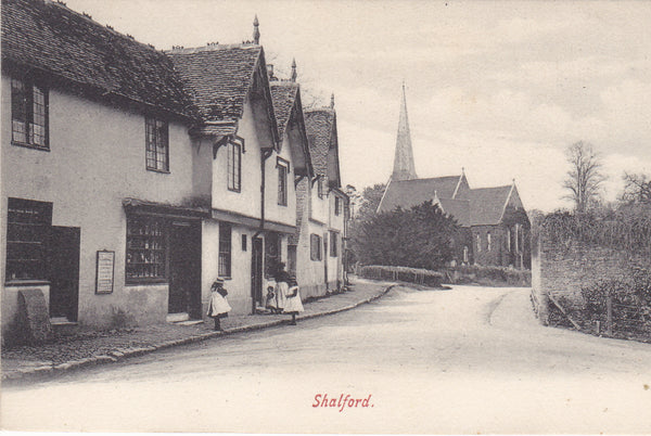 Old postcard of Shalford in Surrey