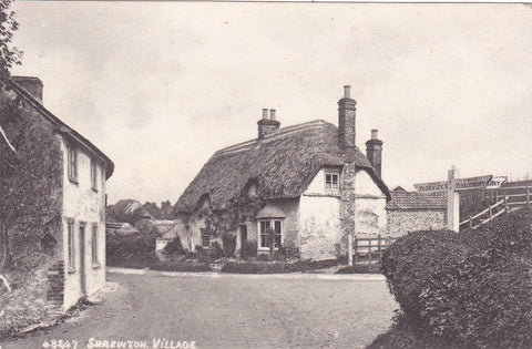 1911 postcard of Shrewton Village, Wiltshire