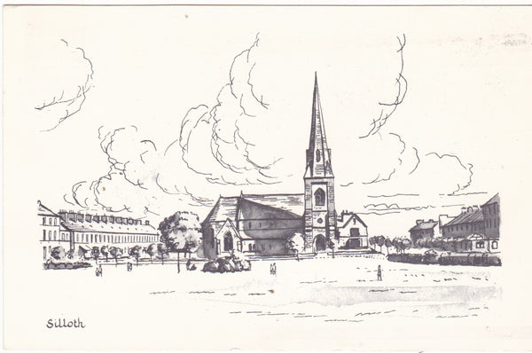 Silloth sketch postcard