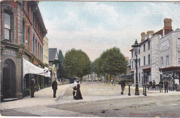 Mackenzie Street, Slough, vintage postcard