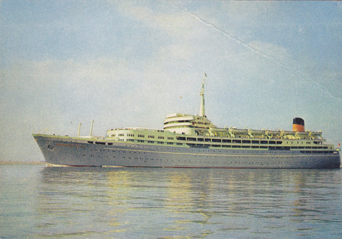 Colour postcard of the SS "Southern Cross", Shaw Savill Shipping Line