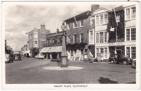 Market Place, Southwold - real photo postcard