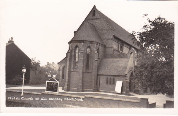 Real photo postcard of Parish Church, Stechford
