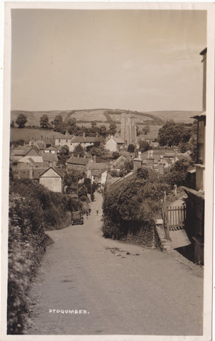 Real photo postcard of Stocumber, Somerset