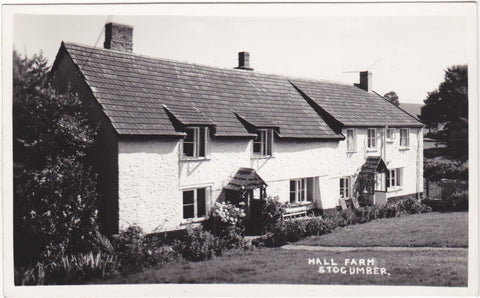 Real photo postcard of Hall Farm, Stogumber, Somerset