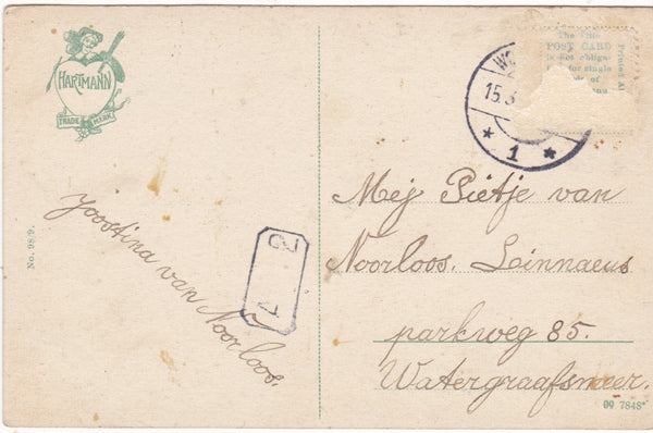 STORMY WEATHER AT WEST KIRBY (WIRRAL) EARLY 1900s POSTCARD (ref 1674/16)