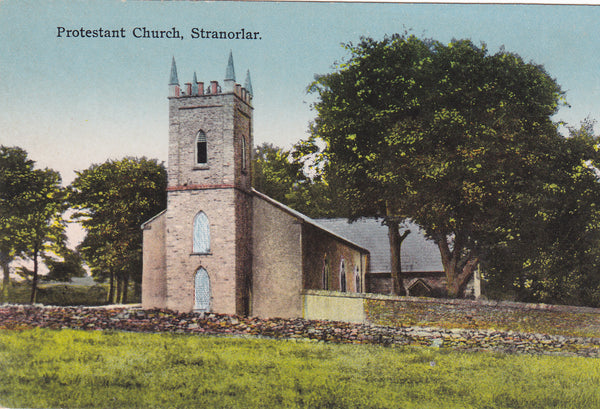 Old postcard of Protestant Church, Stranorlar, Co Donegal