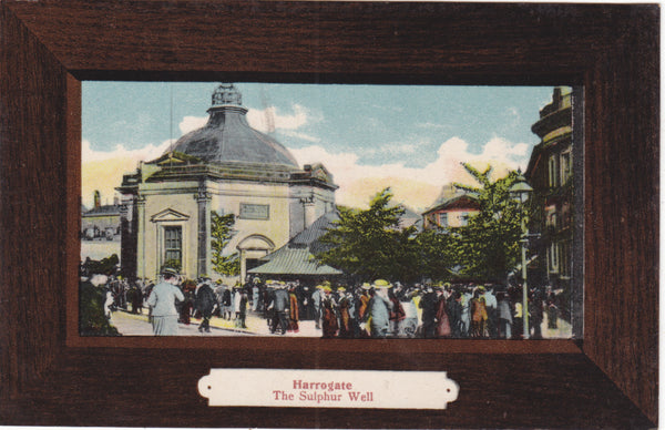 Old postcard of Harrogate, Sulphur Well