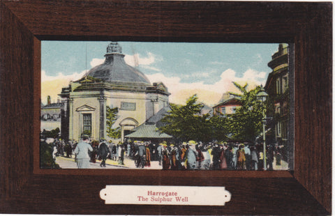 Old postcard of Harrogate, Sulphur Well