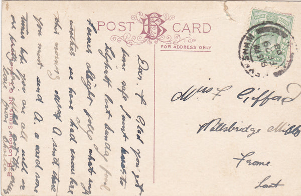 TUNNEL ON KENMURE ROAD, KILLARNEY - 1908 POSTCARD (ref 4121/18)