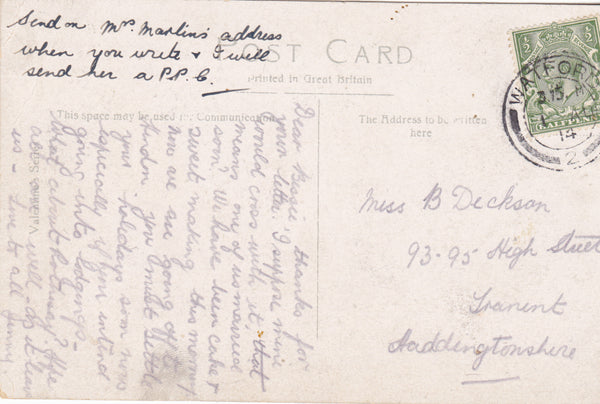 THE PARADE, WATFORD - 1914 POSTCARD (ref 1878/18)