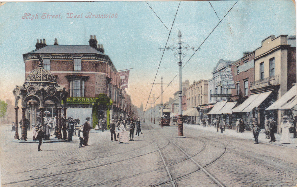 1906 postcard of High Street, West Bromwich
