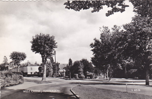Old postcard of West Cross, Tenterden, Kent