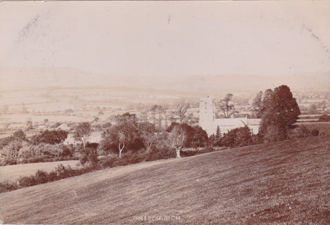Real photo postcard of Whitchurch nr Bridport in Dorset