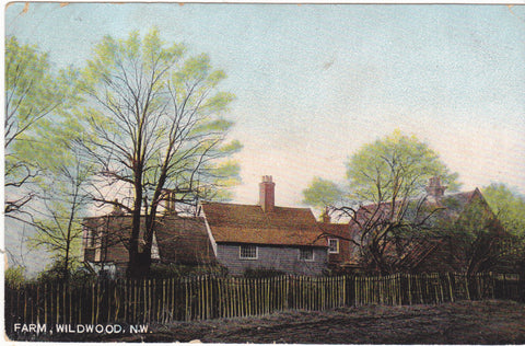 Farm, Wildwood, London NW - pre 1918 postcard