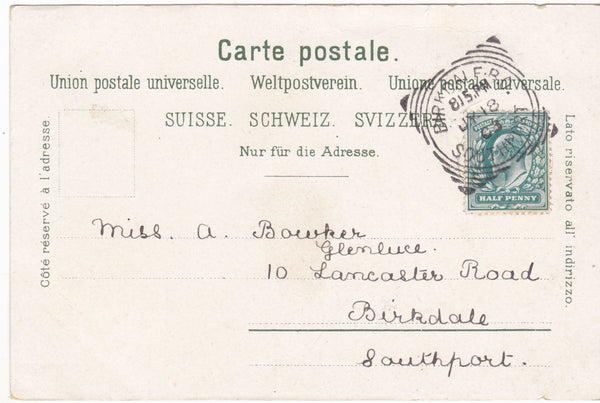 WINTERTHUR - STADTHAUS - 1903 SWITZERLAND POSTCARD (ref 1912/17)