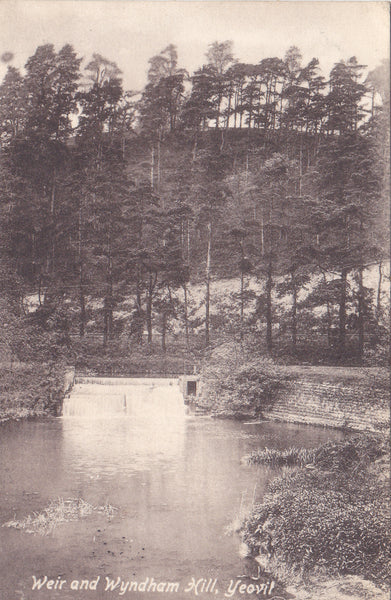 1912 postcard of Weir and Wyndham Hill, Yeovil in Somerset